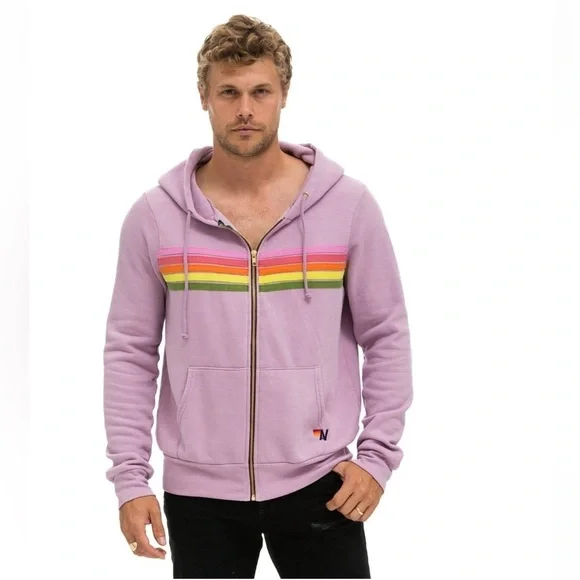 Aviator Nation 5 Stripe Hoodie Zip up Sweatshirt ๐๐ size XL - Picture 7 of 16